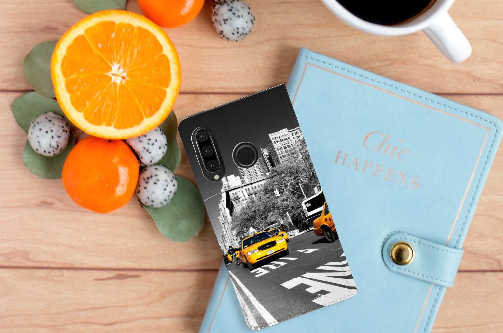 Huawei P30 Lite New Edition Book Cover New York Taxi