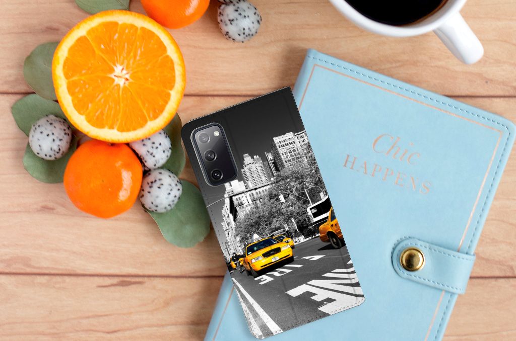 Samsung Galaxy S20 FE Book Cover New York Taxi
