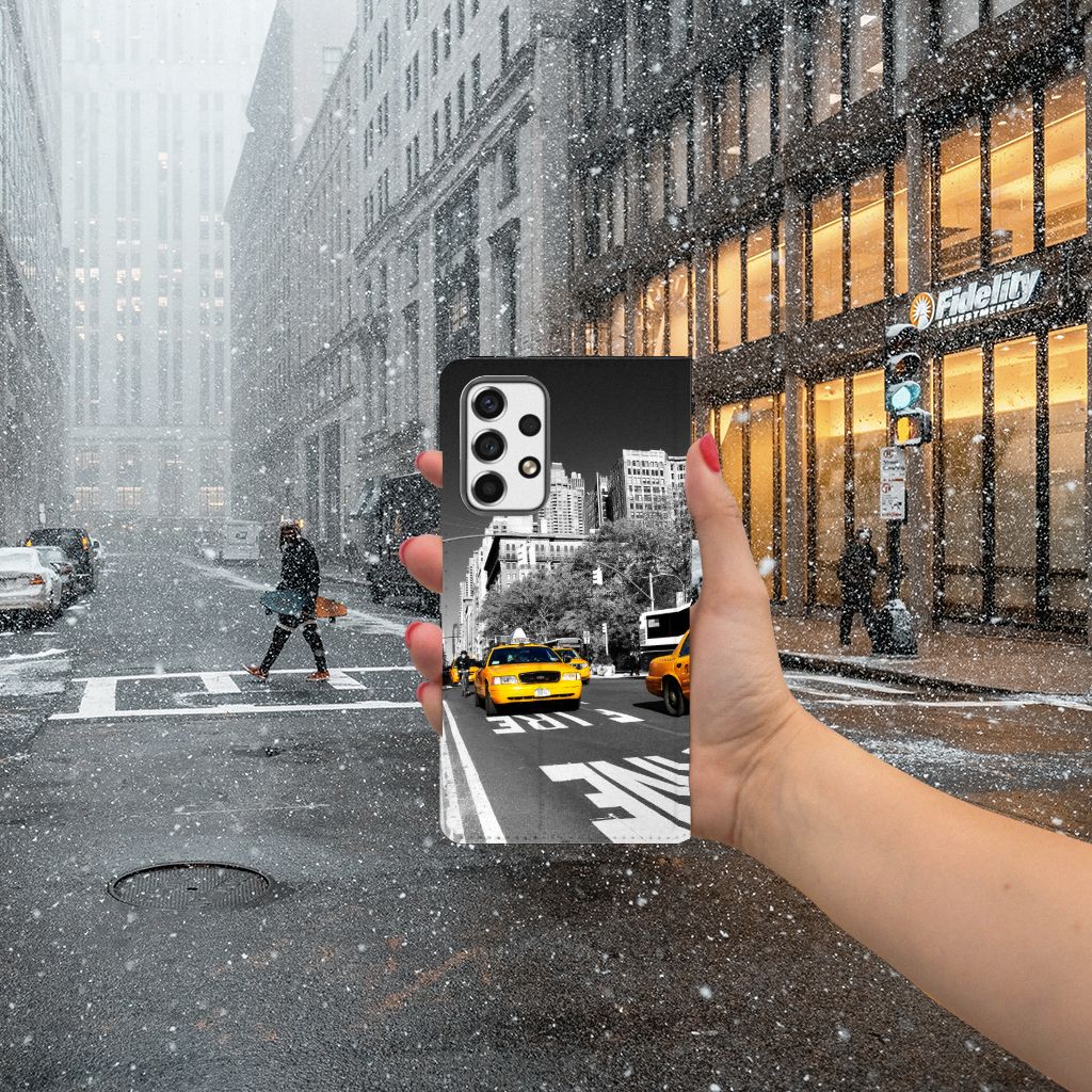 Samsung Galaxy A53 Book Cover New York Taxi