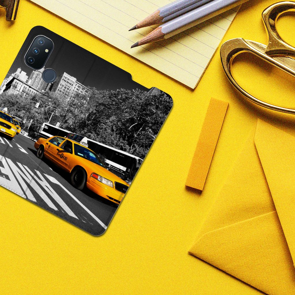 OnePlus Nord N100 Book Cover New York Taxi