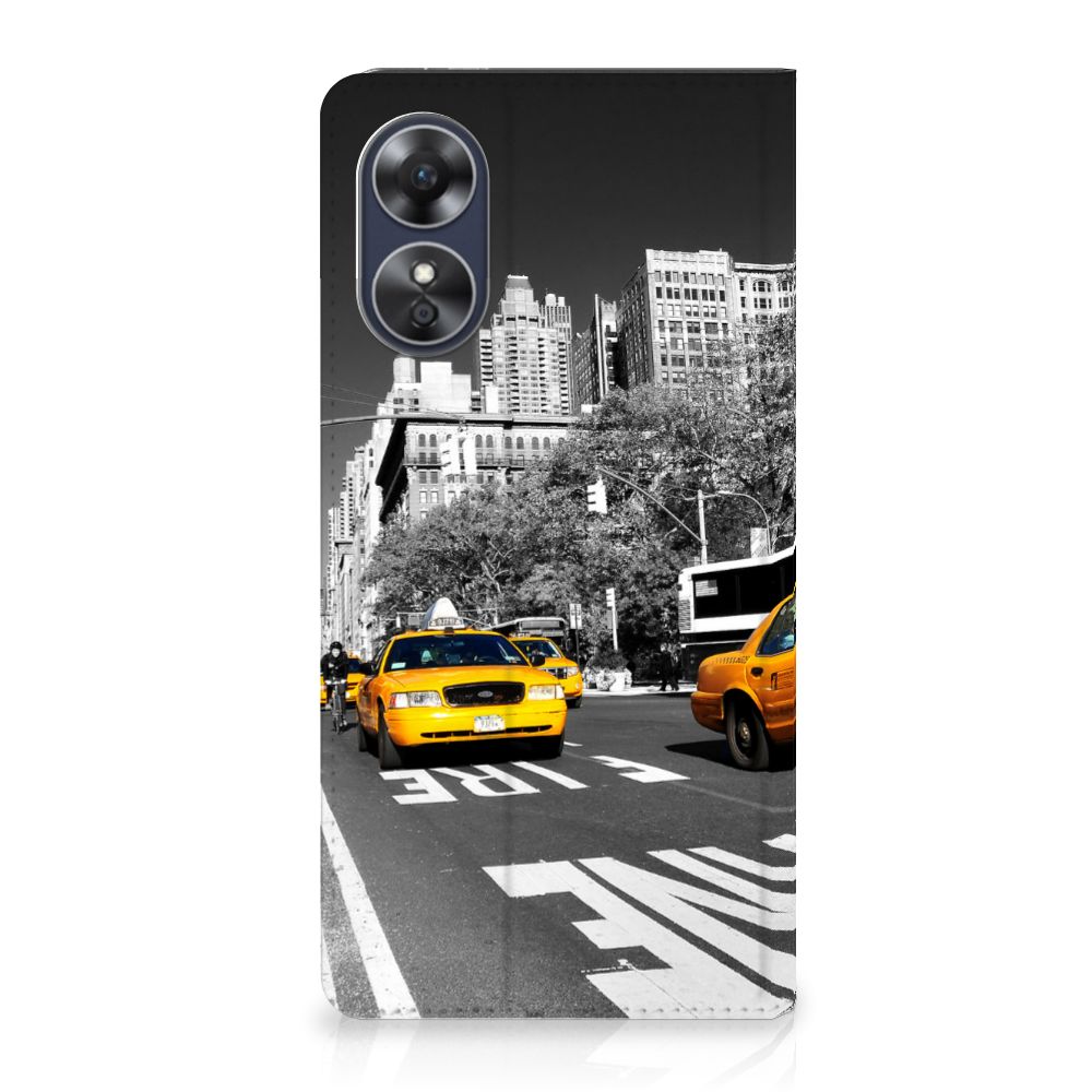 OPPO A17 Book Cover New York Taxi