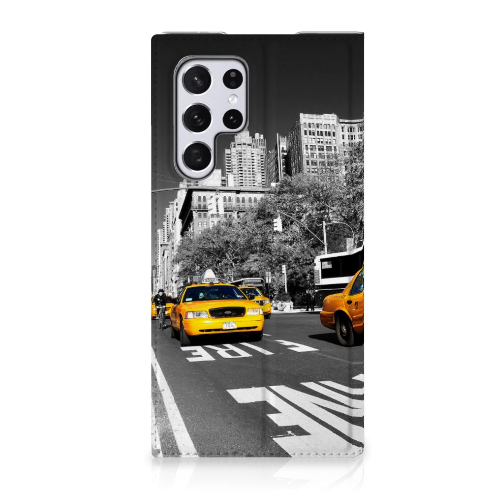 Samsung Galaxy S22 Ultra Book Cover New York Taxi