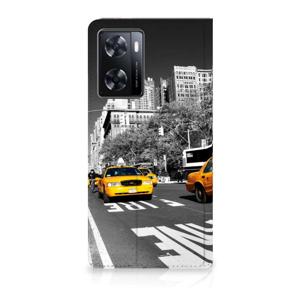OPPO A57 | A57s | A77 4G Book Cover New York Taxi