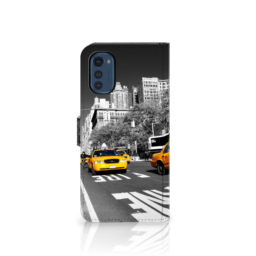 Motorola Moto E32 | Moto E32s Flip Cover New York Taxi