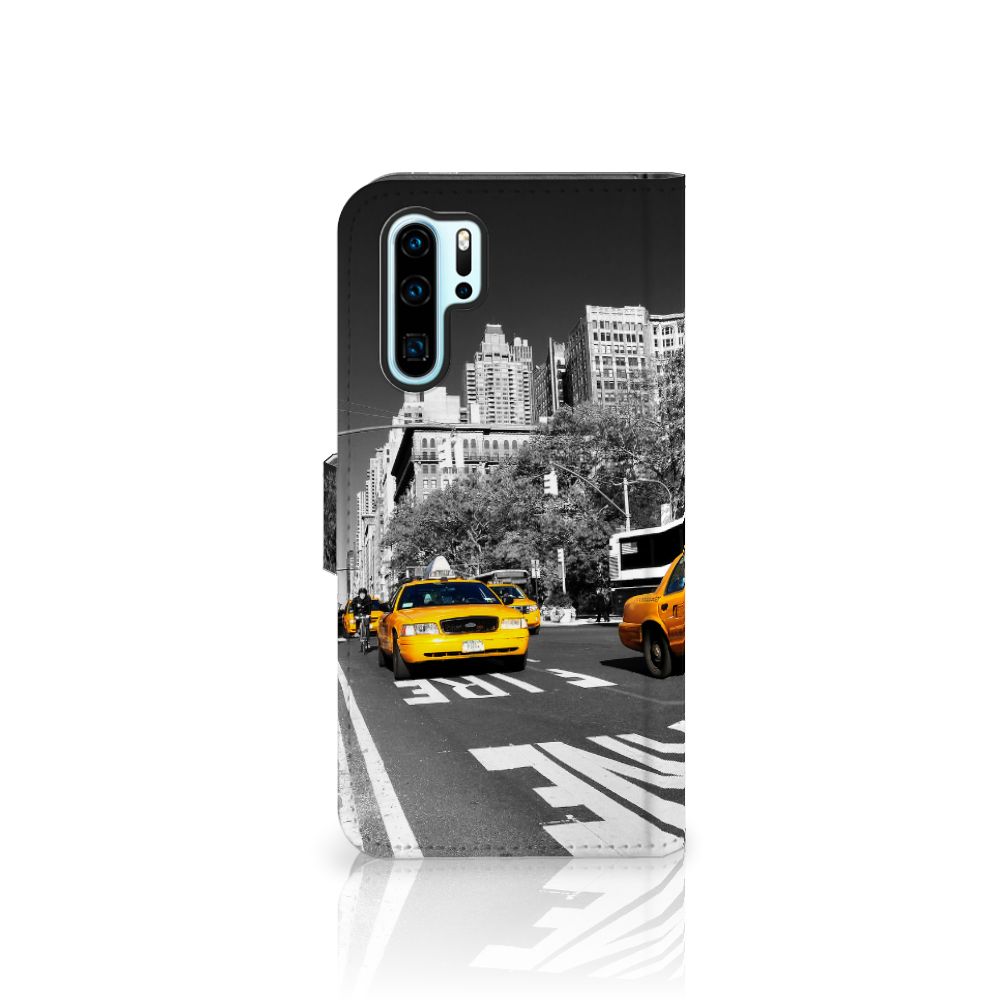 Huawei P30 Pro Flip Cover New York Taxi