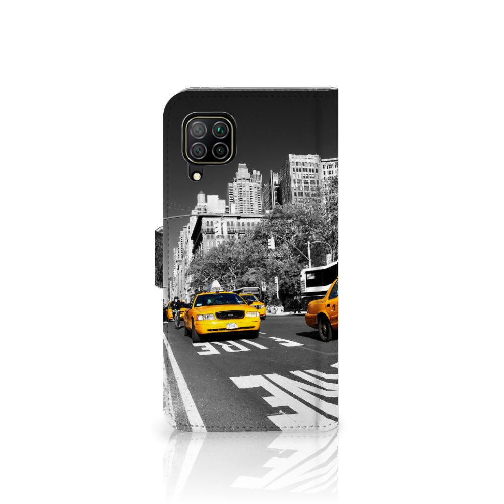 Huawei P40 Lite Flip Cover New York Taxi