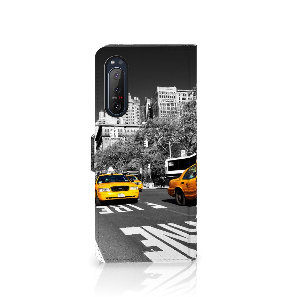 Sony Xperia 5II Flip Cover New York Taxi