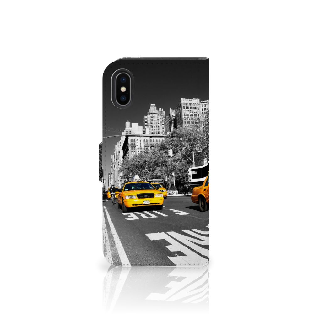 Apple iPhone X | Xs Flip Cover New York Taxi