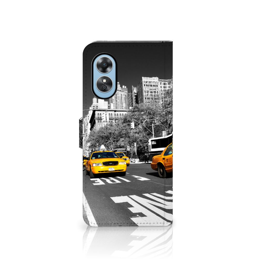 OPPO A17 Flip Cover New York Taxi