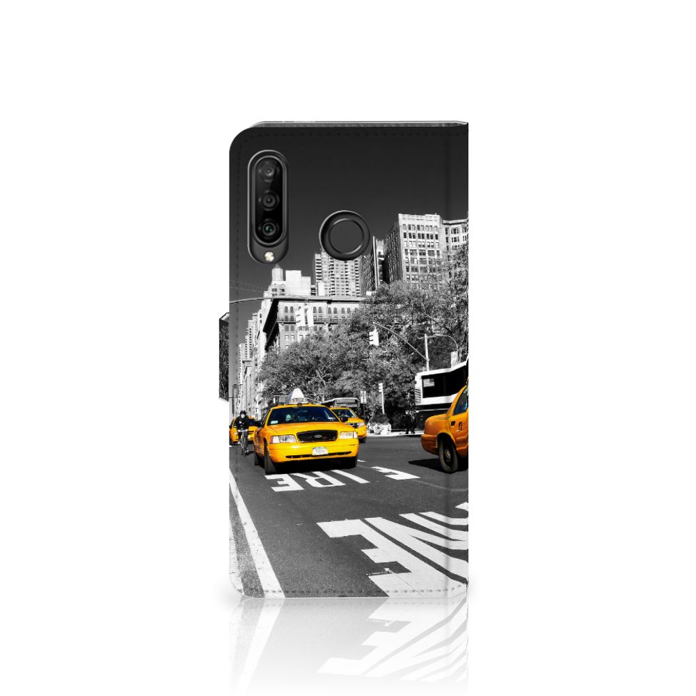 Huawei P30 Lite (2020) Flip Cover New York Taxi