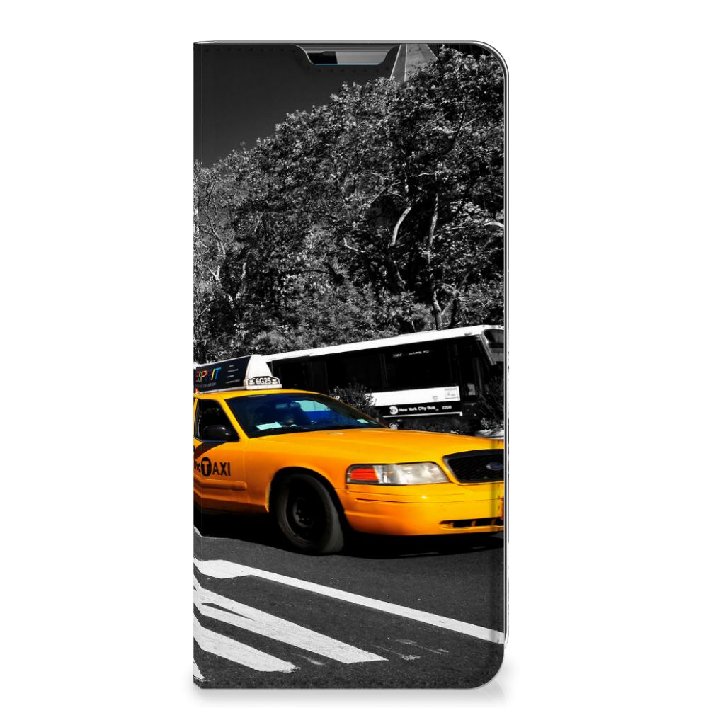 Motorola Moto G9 Plus Book Cover New York Taxi