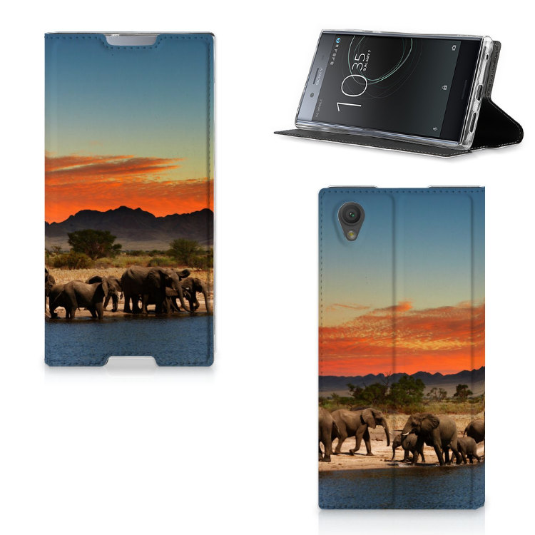 Sony Xperia L1 Standcase Hoesje Design Olifanten