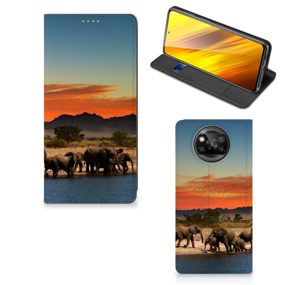 Xiaomi Poco X3 Pro | Poco X3 Hoesje maken Olifanten