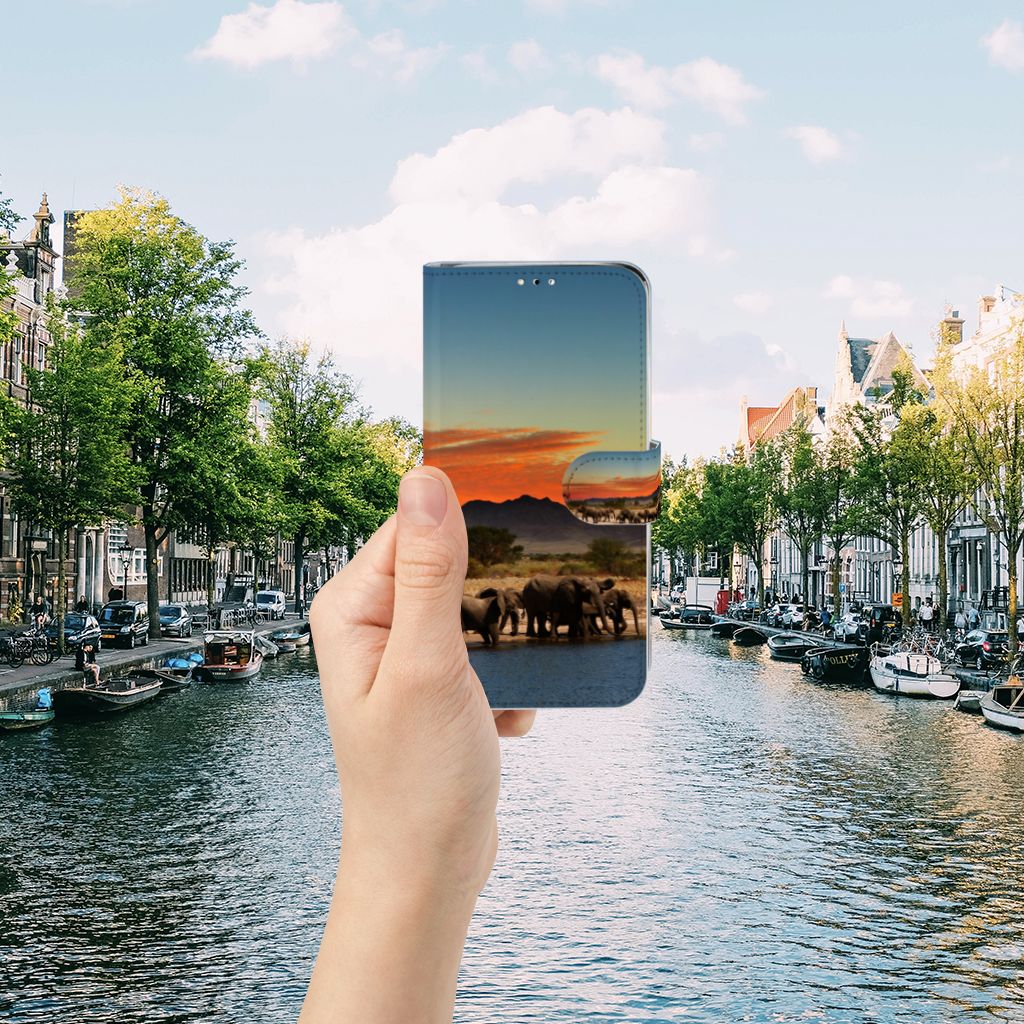 Huawei Y6 (2019) Telefoonhoesje met Pasjes Olifanten