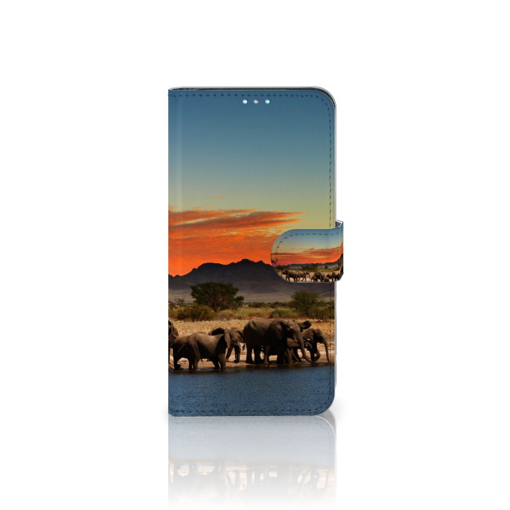 Samsung Galaxy A41 Telefoonhoesje met Pasjes Olifanten