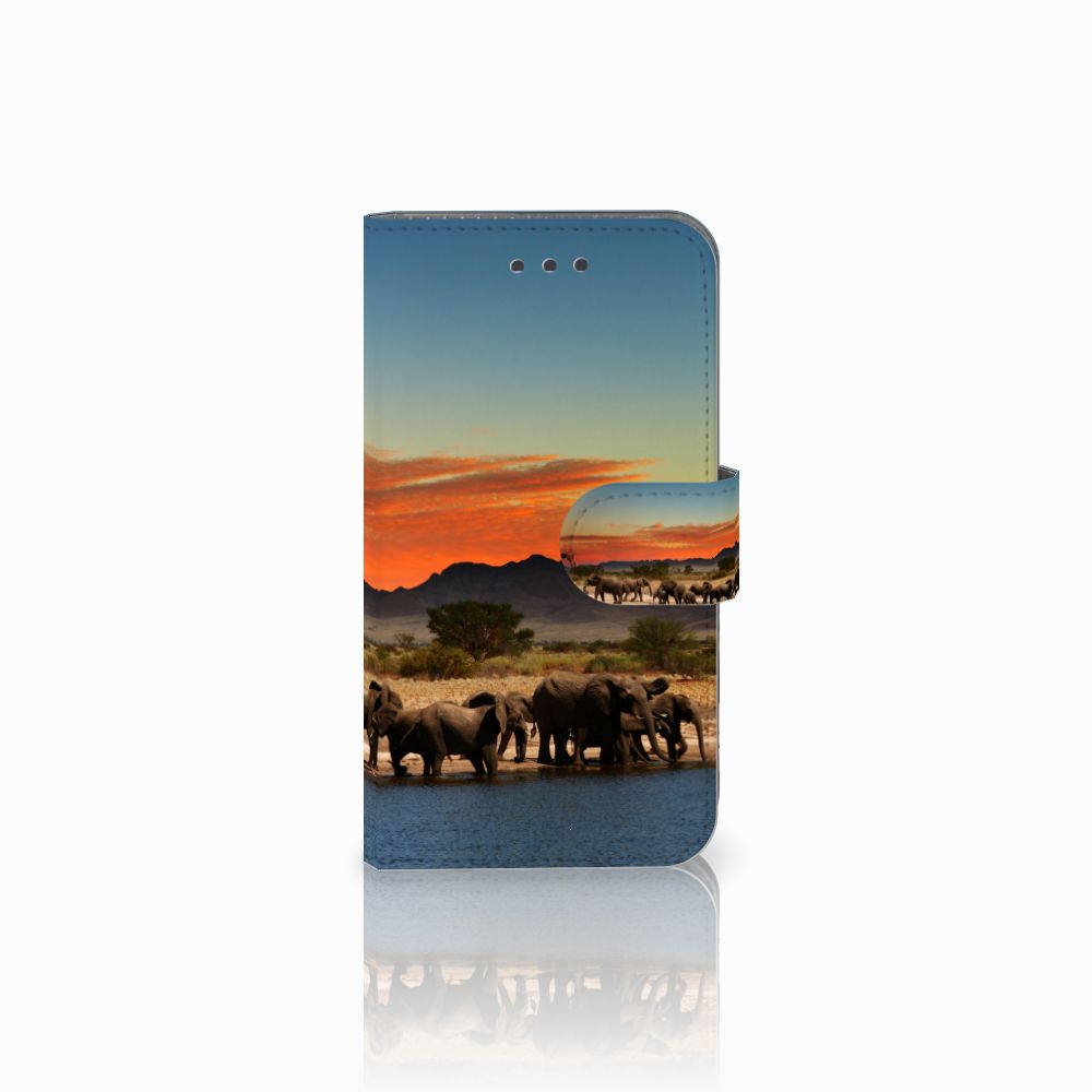 Samsung Galaxy Xcover 3 | Xcover 3 VE Telefoonhoesje met Pasjes Olifanten