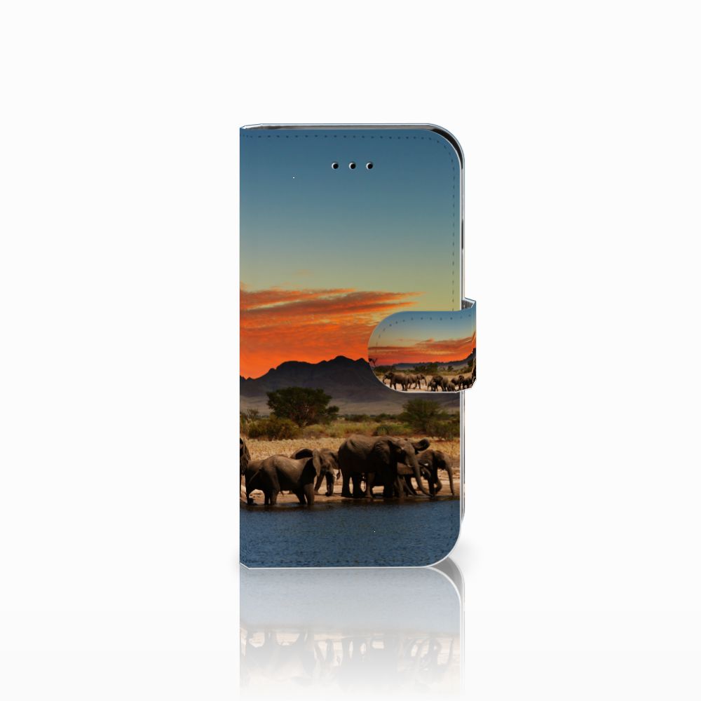 Apple iPhone 6 | 6s Telefoonhoesje met Pasjes Olifanten