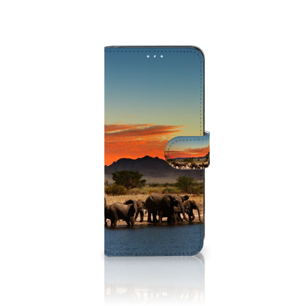 Xiaomi Redmi Note 11/11S Telefoonhoesje met Pasjes Olifanten