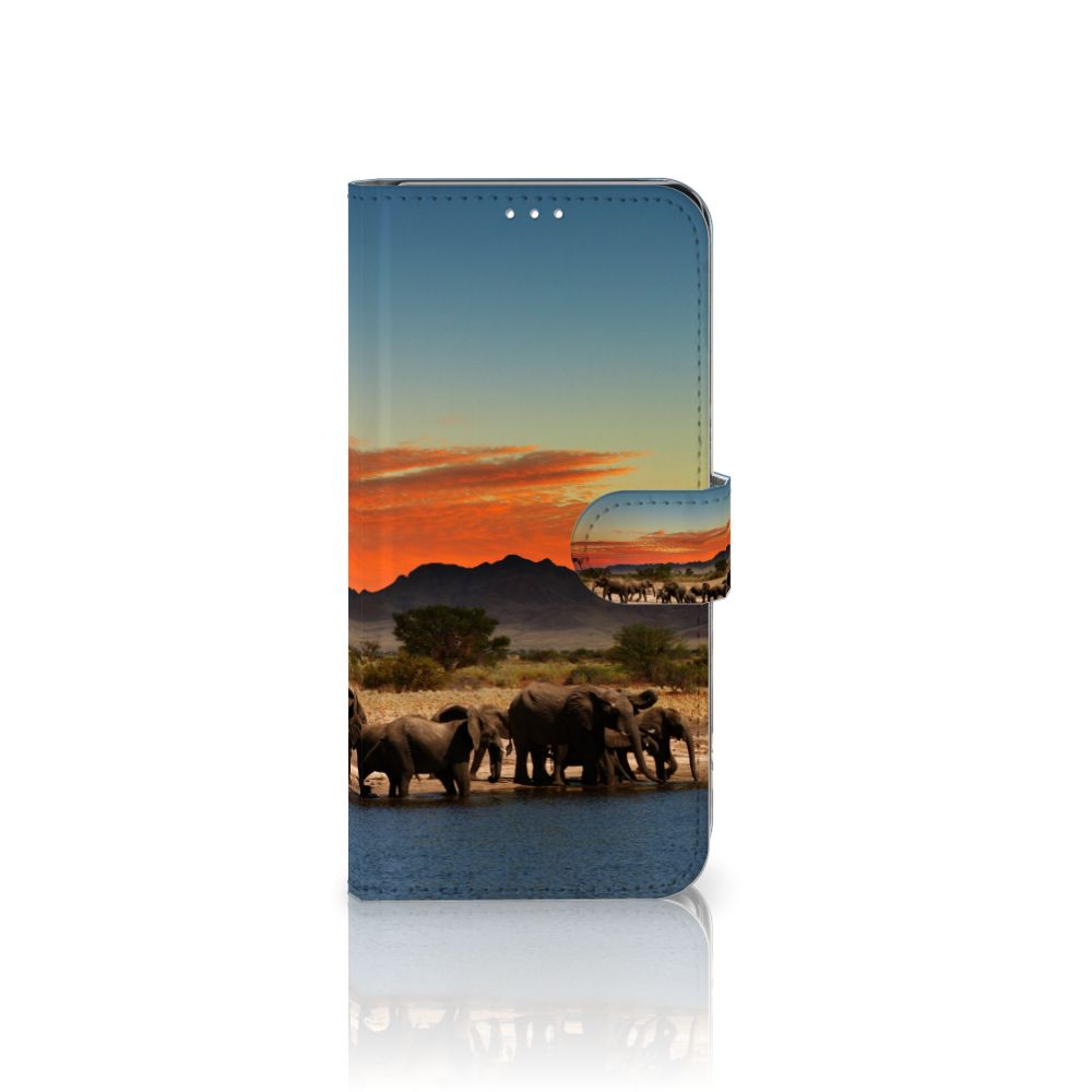 Huawei P30 Pro Telefoonhoesje met Pasjes Olifanten
