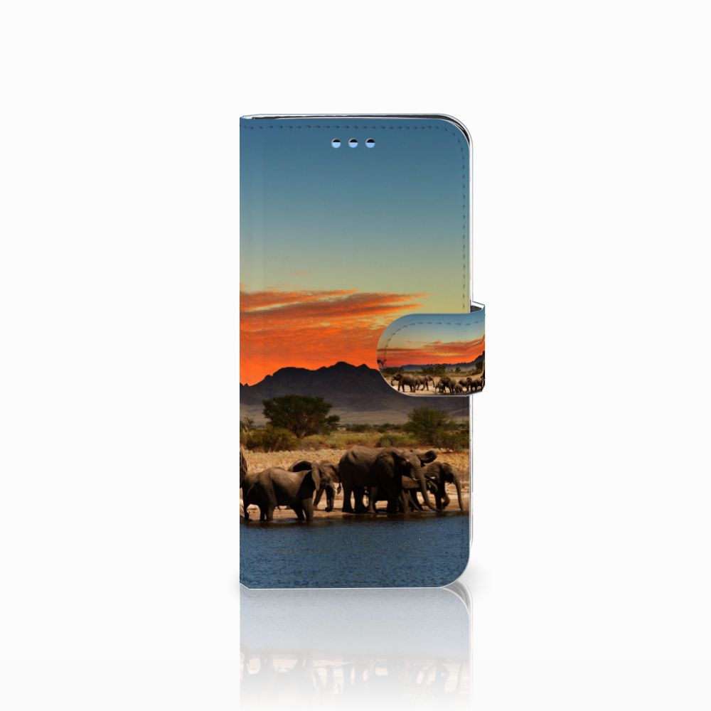 Samsung Galaxy S9 Telefoonhoesje met Pasjes Olifanten
