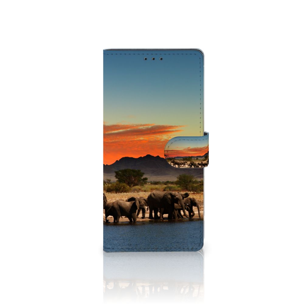 Samsung Galaxy A02s | M02s Telefoonhoesje met Pasjes Olifanten
