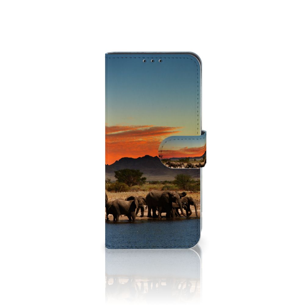 Xiaomi Mi A3 Telefoonhoesje met Pasjes Olifanten