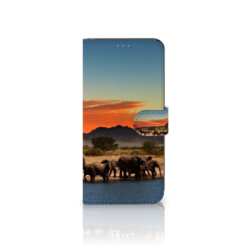 OnePlus 10 Pro Telefoonhoesje met Pasjes Olifanten