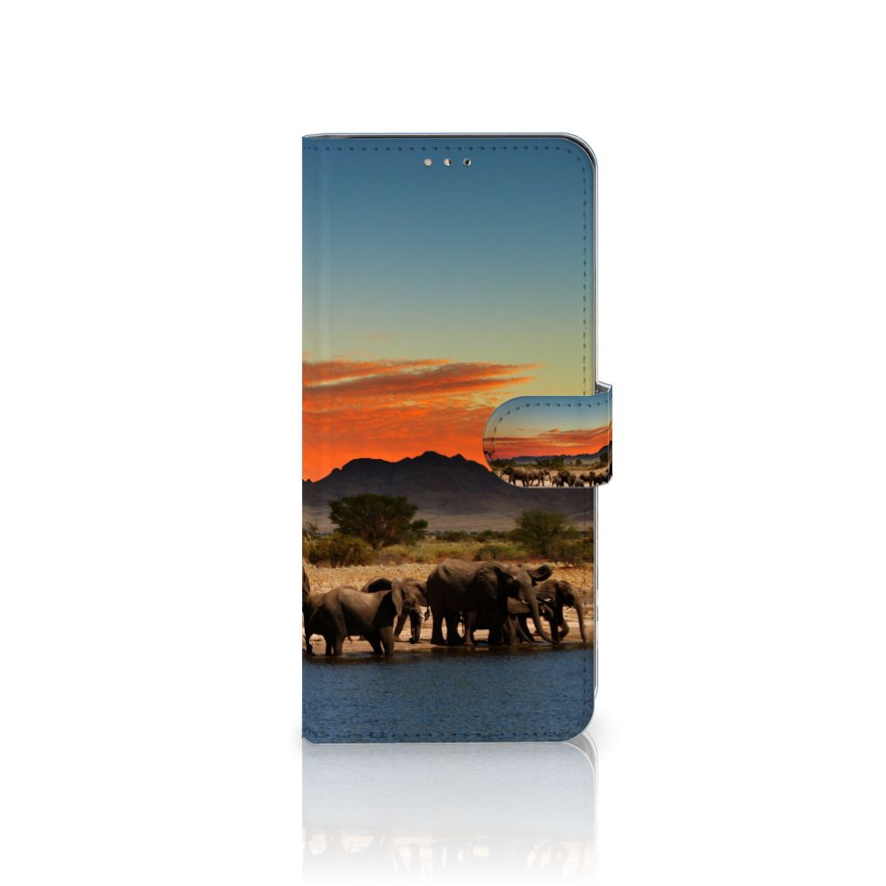 Samsung Galaxy A42 5G Telefoonhoesje met Pasjes Olifanten