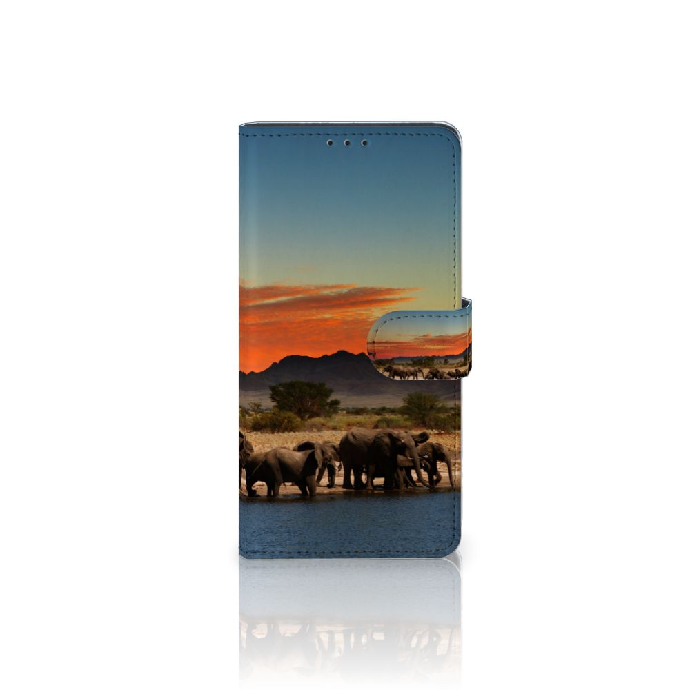 Samsung Xcover Pro Telefoonhoesje met Pasjes Olifanten