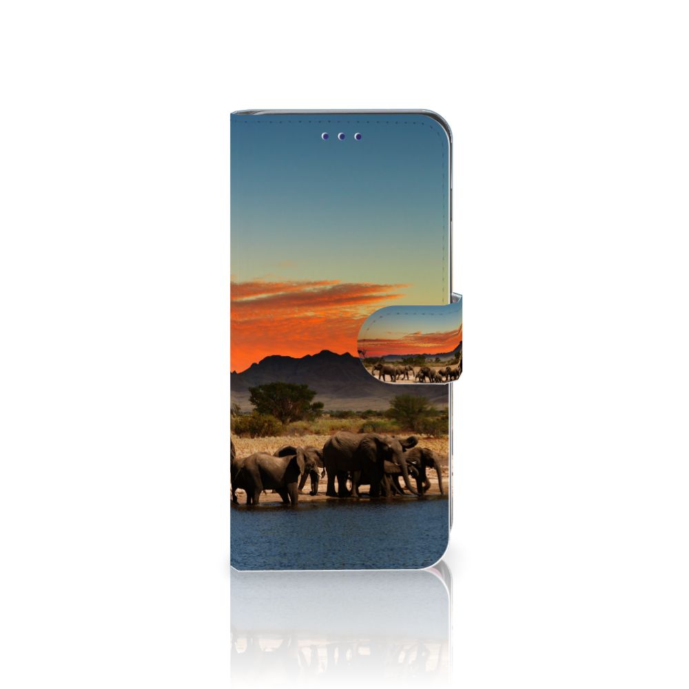 Samsung Galaxy S10 Telefoonhoesje met Pasjes Olifanten