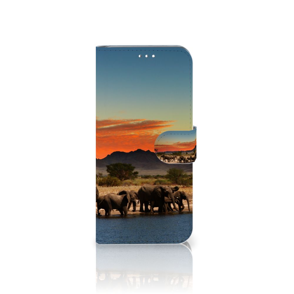Samsung Galaxy S10 Plus Telefoonhoesje met Pasjes Olifanten