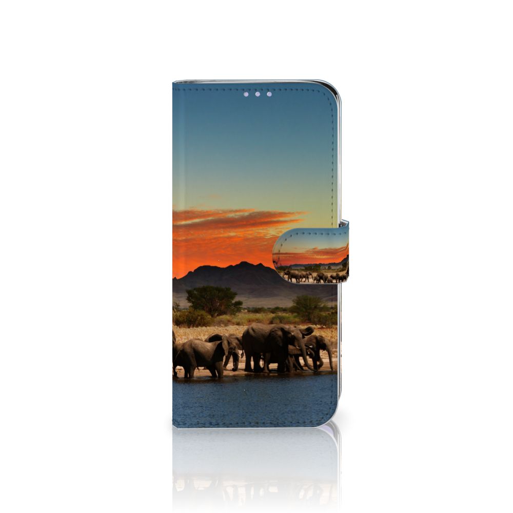 Samsung Galaxy A51 Telefoonhoesje met Pasjes Olifanten