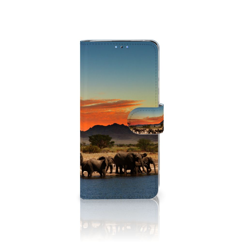 Huawei P30 Lite (2020) Telefoonhoesje met Pasjes Olifanten