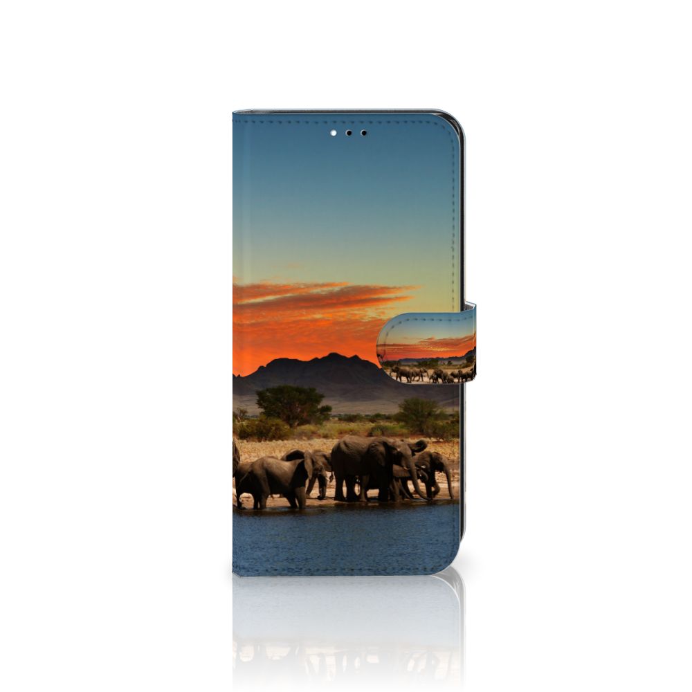 Xiaomi Redmi 9T | Poco M3 Telefoonhoesje met Pasjes Olifanten