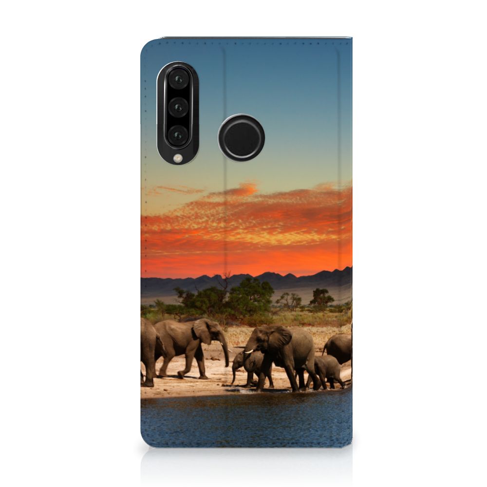 Huawei P30 Lite New Edition Hoesje maken Olifanten