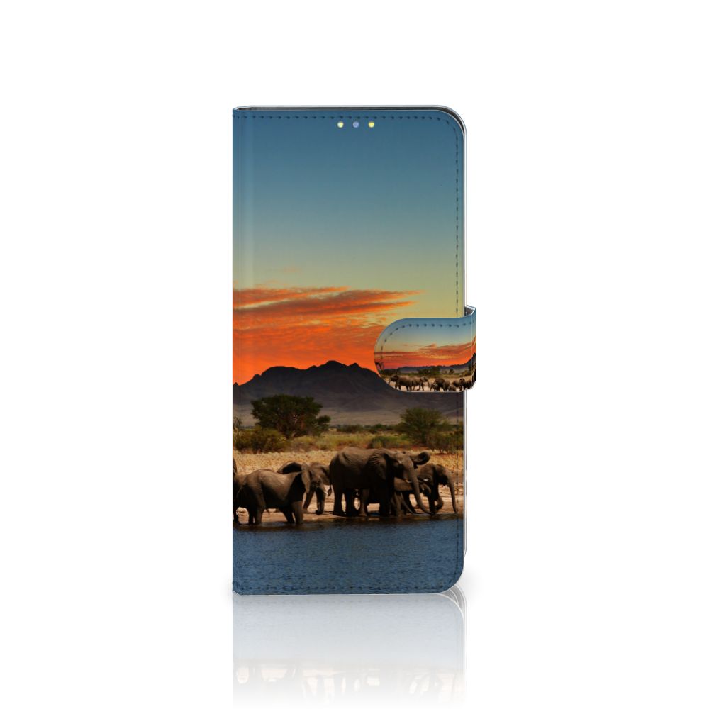 Xiaomi Redmi Note 9 Pro | Note 9S Telefoonhoesje met Pasjes Olifanten