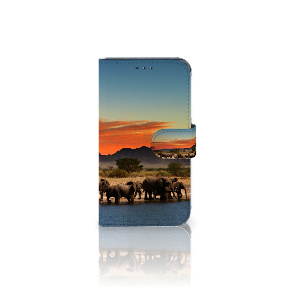Samsung Galaxy Xcover 4 | Xcover 4s Telefoonhoesje met Pasjes Olifanten