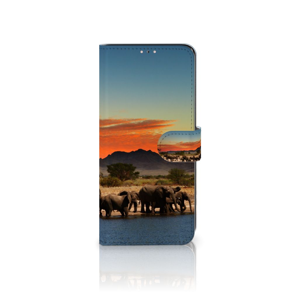 Samsung Galaxy Note 20 Telefoonhoesje met Pasjes Olifanten