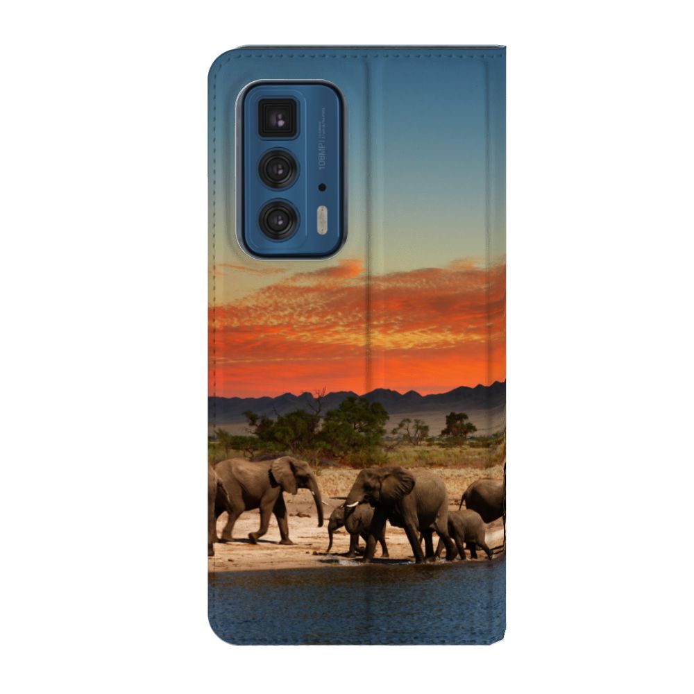 Motorola Edge 20 Pro Hoesje maken Olifanten