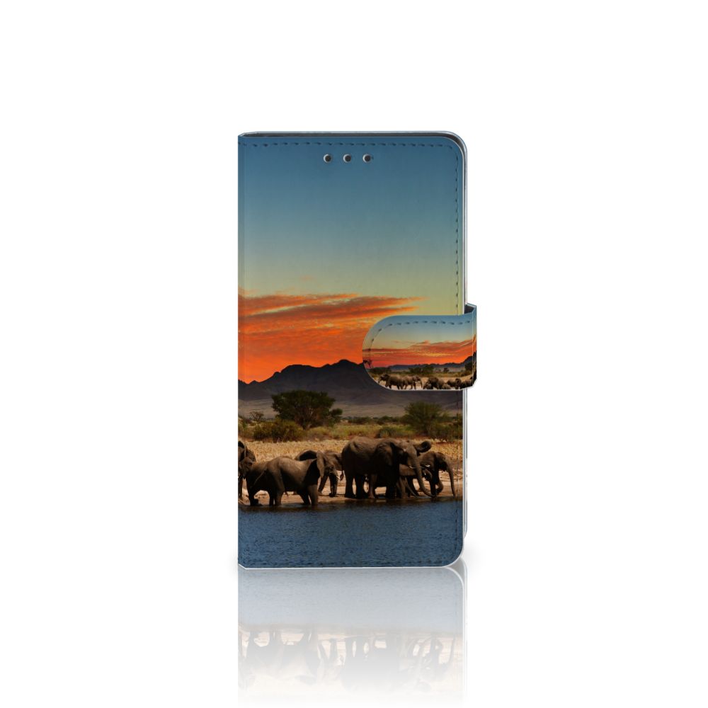 Sony Xperia Z3 Telefoonhoesje met Pasjes Olifanten