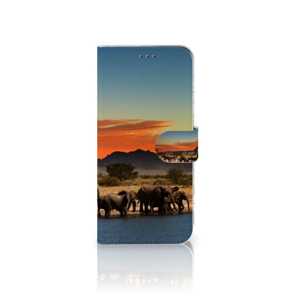 Samsung Galaxy A50 Telefoonhoesje met Pasjes Olifanten