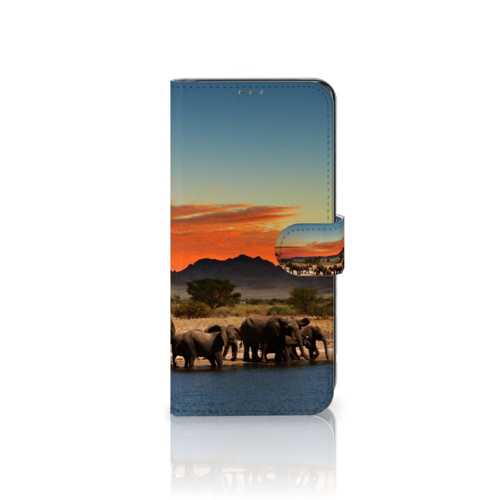 Samsung Galaxy A32 5G Telefoonhoesje met Pasjes Olifanten