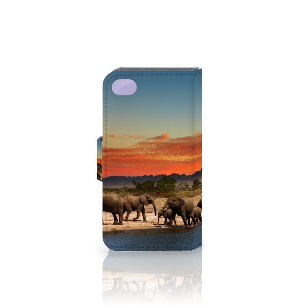 Apple iPhone 4 | 4S Telefoonhoesje met Pasjes Olifanten