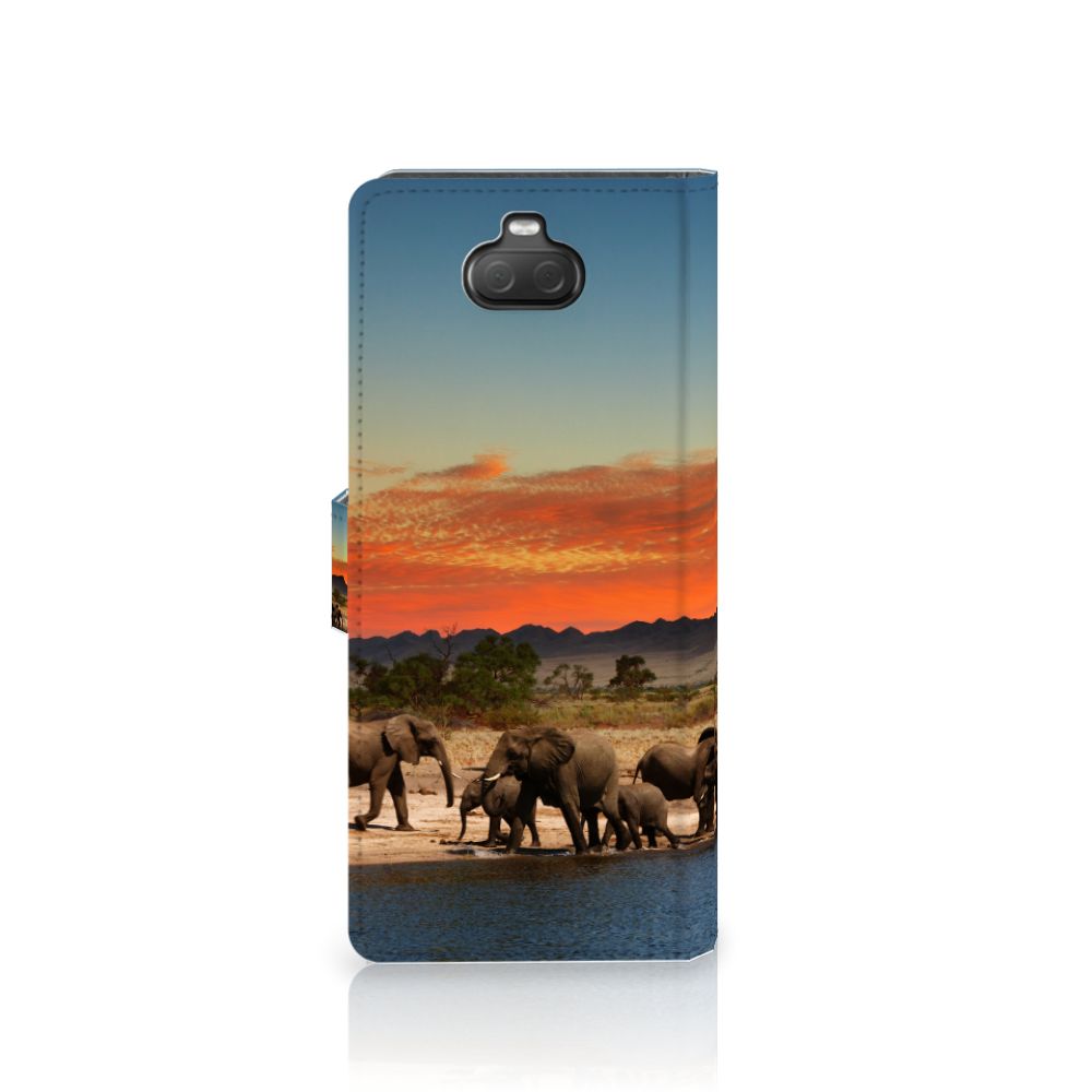 Sony Xperia 10 Telefoonhoesje met Pasjes Olifanten