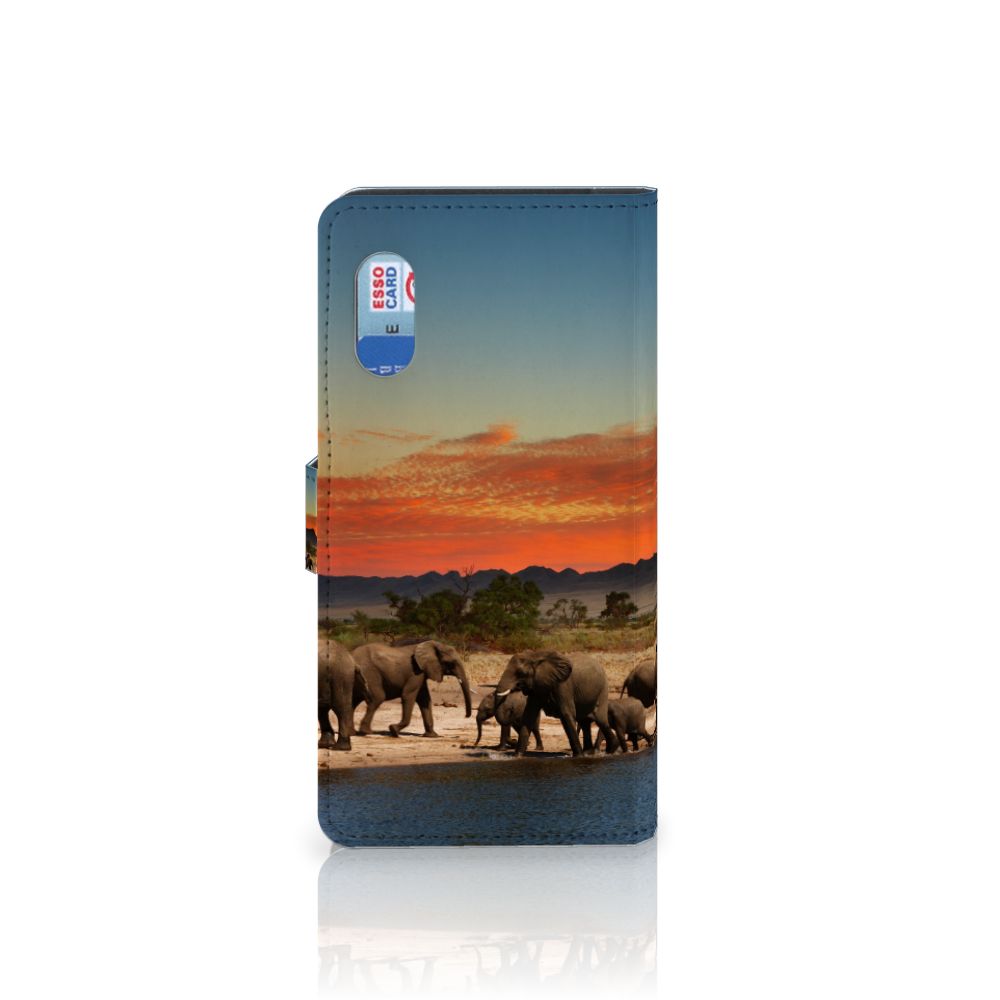 Samsung Xcover Pro Telefoonhoesje met Pasjes Olifanten