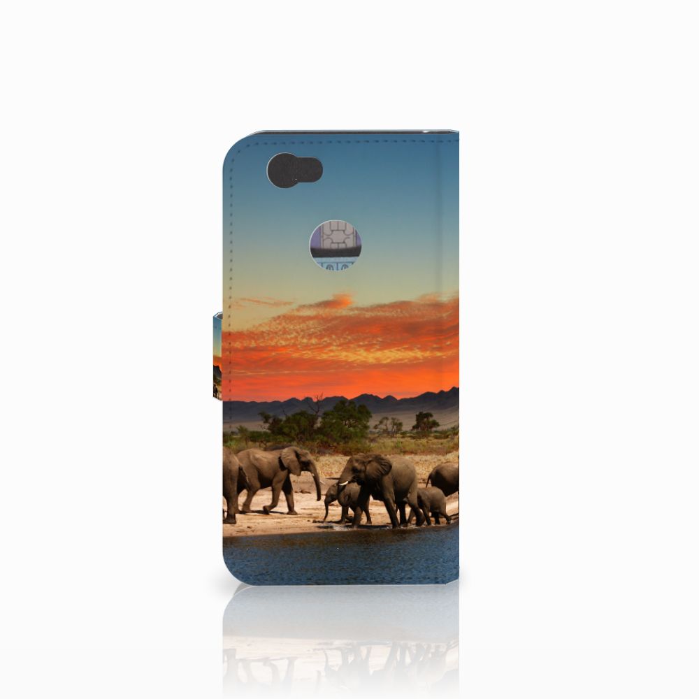 Huawei Nova Telefoonhoesje met Pasjes Olifanten