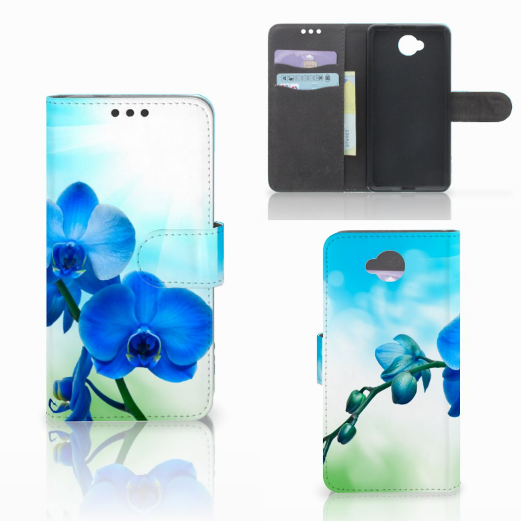 Microsoft Lumia 650 Hoesje Orchidee Blauw - Cadeau voor je Moeder