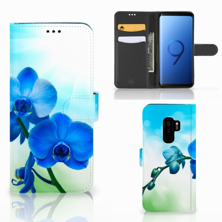 Samsung Galaxy S9 Plus Hoesje Orchidee Blauw - Cadeau voor je Moeder