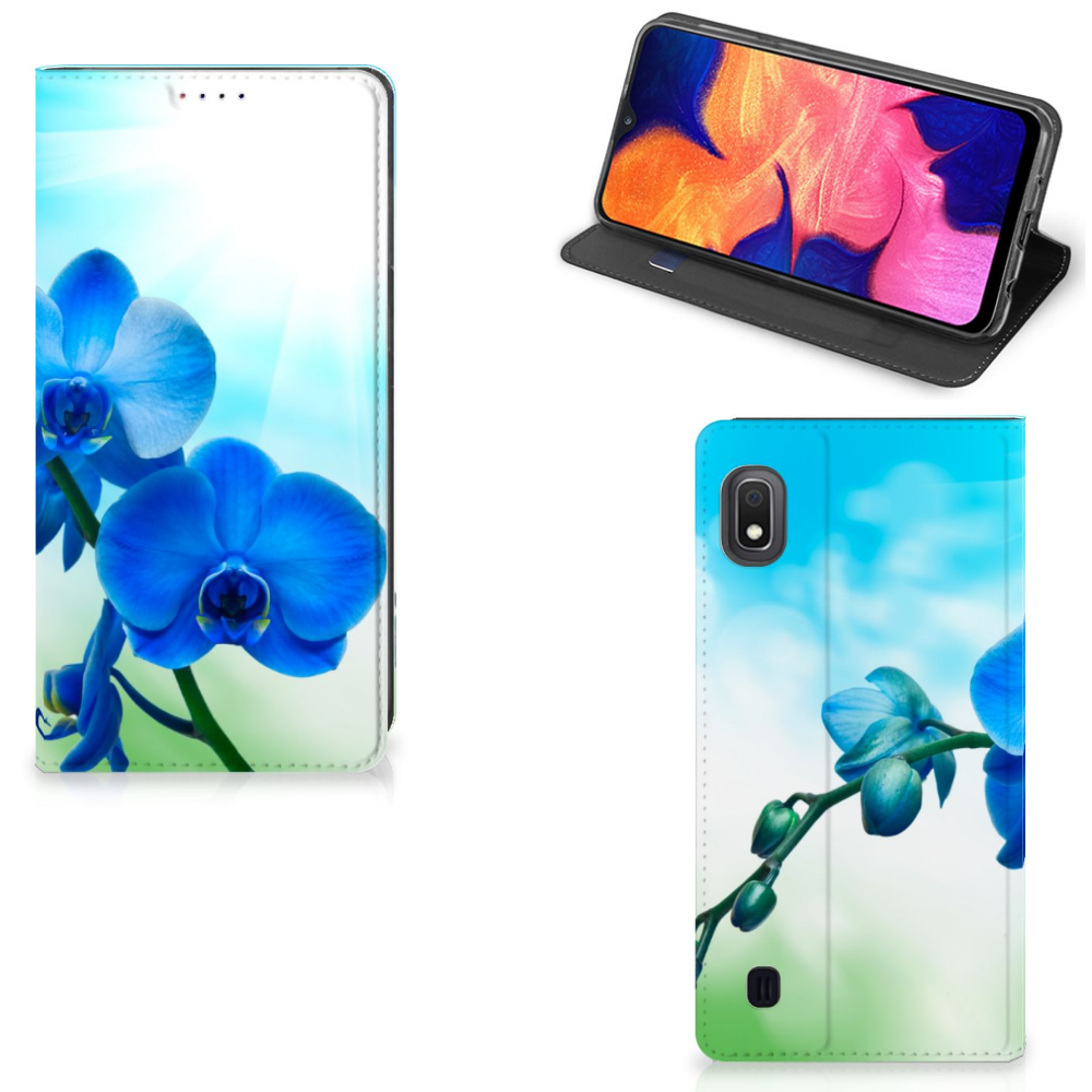 Samsung Galaxy A10 Smart Cover Orchidee Blauw - Cadeau voor je Moeder