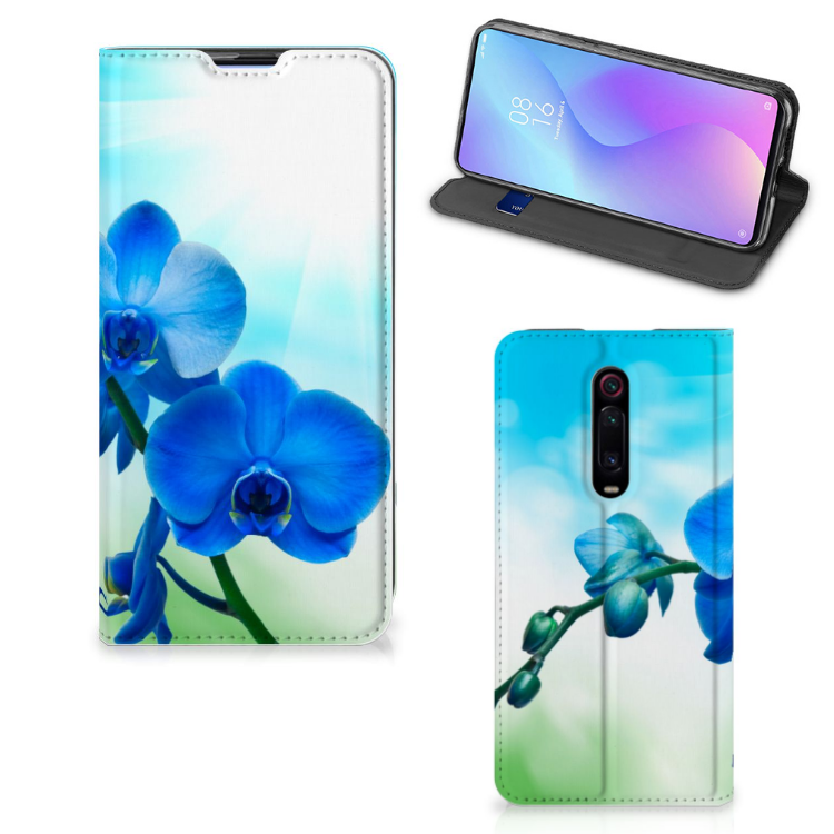 Xiaomi Redmi K20 Pro Smart Cover Orchidee Blauw - Cadeau voor je Moeder